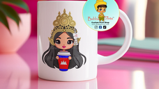 Cambodian Coffee Princess with custom name Mug