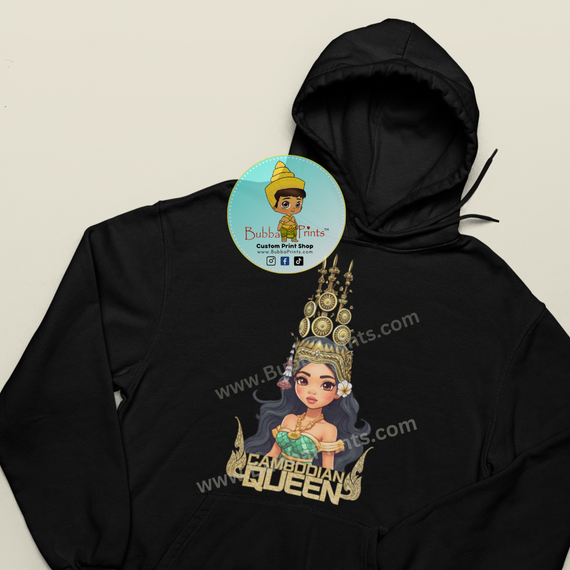 Exquisite Cambodian Queen Fleece Hoodie