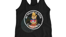 My heart is with Cambodia - Apsara Woman Tank Top