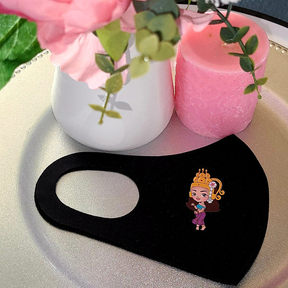 Apsara 3D design Fashion Face Mask