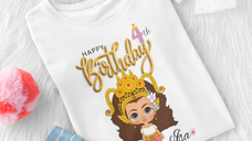 Custom Apsara Princess Birthday Kid Shirt