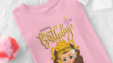 Custom Apsara Princess Birthday Kid Shirt