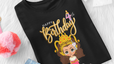Custom Apsara Mermaid Birthday Kid Shirt