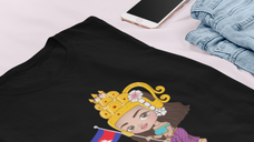 Apsara with Cambodian Flag Shirt