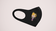 Apsara 3D design Fashion Face Mask
