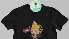 Apsara with Cambodian Flag Shirt